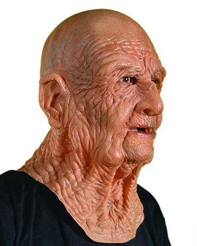 Zagone DOA Mask, Old Dead Bald Wrinkly Man Super Soft Latex