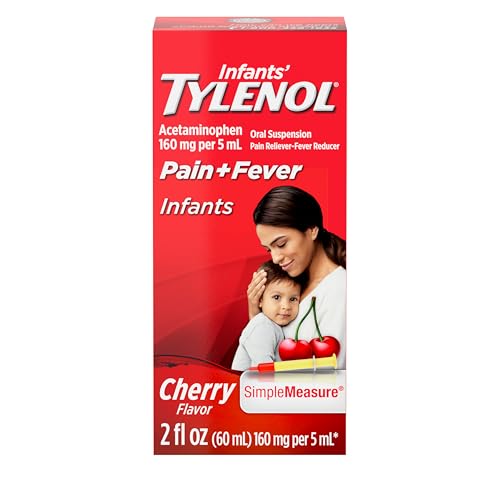 Infants Tylenol Liquid Pain Relief Fever Medicine Cherry 2oz