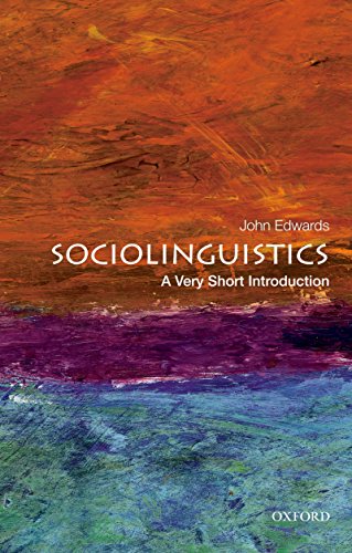 Sociolinguistics (By: John R. Edwards) cover