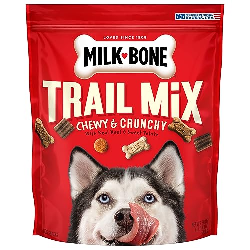Milk-Bone Trail Mix Dog Treats, Real Beef & Sweet Potato Flavor, 20 Ounces