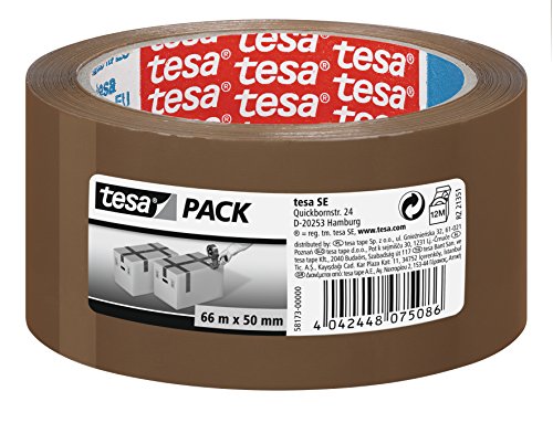 ⚡ BLITZDEAL (-35%) tesa tesapack Standard Paketklebeband - 66 m x 50 mm - braun