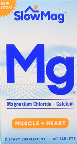 Slow-Mag Magnesium Chloride Tablets Gentle on Stomach Essential mineral supplement with calcium