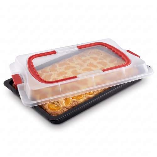 (-25%) Dr. Oetker Backblech mit Transporthaube Bake & Go 42 x 30 cm