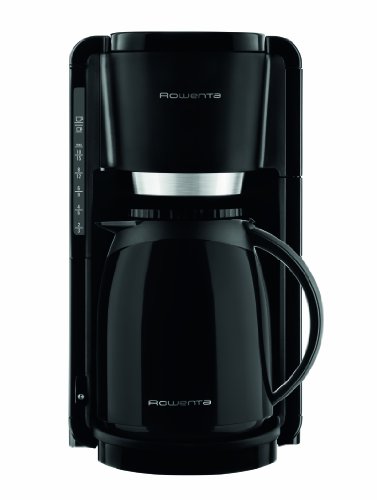 (-48%) Rowenta Adagio Milano Filterkaffeemaschine mit Thermoskanne, Fassungsvermögen 1 Liter, 8-12 Tassen, automatische Abschaltung, herausnehmbahrer Filtereinsatz, Wasserstandanzeige, schwarz, CT3808