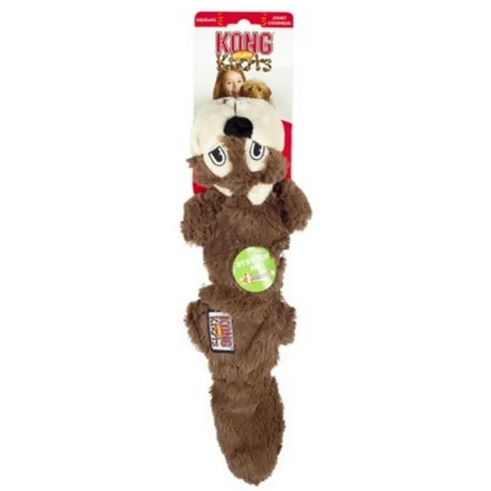 KONG Scrunch Knots Squirrel Knotted Rope Dog Toy for Medium Large