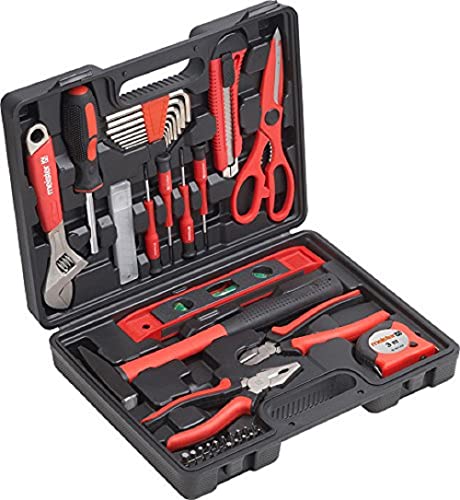 (-35%) Meister Haushaltskoffer 44-teilig - Werkzeug-Set - Werkzeug für den täglichen Gebrauch / Werkzeugkoffer befüllt / Werkzeugset / Werkzeugbox komplett mit Werkzeug / Werkzeugsortiment / 8971430