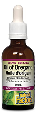 Natural Factors Oil of Oregano - Liquid Antioxidant Support Supplement for Immune Support - Easy Swallow Health Supplement with Non-GMO & Gluten-Free Formula - 2 fl oz (375 Servings)