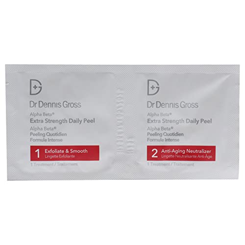 Dr. Dennis Gross Alpha Beta Extra Strength Daily Peel: for Oily Skin, Uneven Tone or Texture, Wrinkles or Enlarged Pores (30 Treatments)
