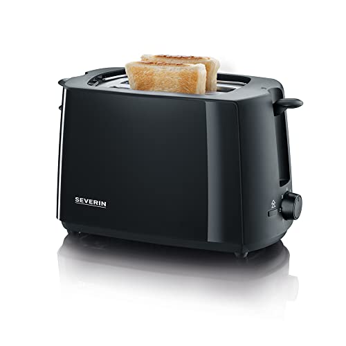 (-34%) SEVERIN Automatik-Toaster, Toastgerät mit Brötchenaufsatz, hochwertig, mit Krümelschublade und 700 W Leistung, schwarz, AT 2287