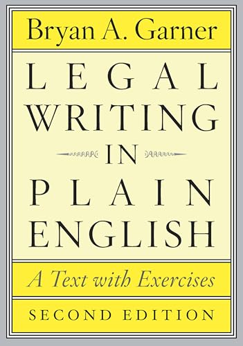 Legal Writing In Plain English (By: Bryan A. Garner) cover