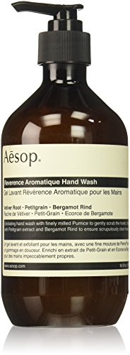 Aesop Reverence Aromatique Hand Wash | Gentle Exfoliating Hand Wash with Finely Milled Pumice | 500mL / 16.9 oz