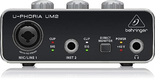 Behringer U-Phoria UM2 2x2 USB Audio Interface