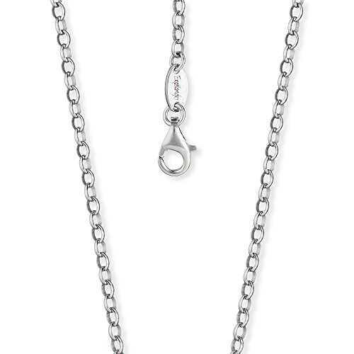 🔥 STARKER PREIS (-57%) Engelsrufer Damen Halskette Ankerkette aus 925er-Sterlingsilber, Stärke 2,85 mm, Länge 50cm, Karabinerverschluss, nickelfrei, ERN-50-A