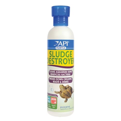 API TURTLE SLUDGE DESTROYER Aquarium Cleaner and Sludge Remover Treatment 8-Ounce Bottle