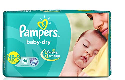 Taped Baby Diapers, Small (SM), 46 count