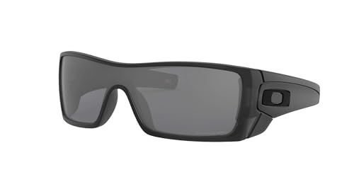 Oakley Men's OO9101 Batwolf Rectangular Sunglasses, Matte Black Ink/Black Iridium Polarized, 27 mm