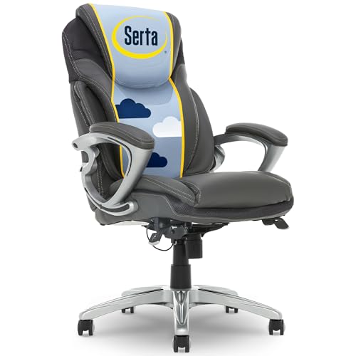 Serta Bryce Executive Office Chair - Ergonomic Computer Desk Chair with Patented AIR Lumbar Technology - Adjus