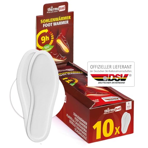 THERMOPAD Sohlenwärmer - 10 Paar Wärmepads - Größe S