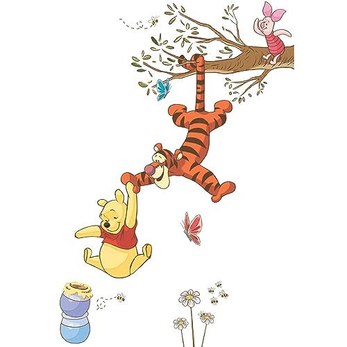 RoomMates Disney Winnie The Pooh Swinging For Honey Giant Peel and Stick Wall Decals , RMK2463GM