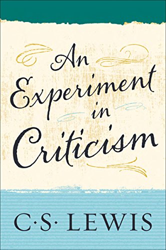 An Experiment in Criticism book cover