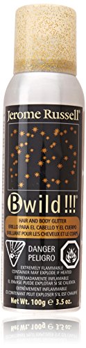 Punky Temporary Hair and Body Glitter Spray, Gold - Glitters Hairspray, Adds Shimmery Glow, Hair Glitter for Kids, Women, Men 3.5 oz