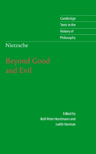 Nietzsche: Beyond Good and Evil: Prelude to a Philosophy of the Future (With: Judith Norman,Rolf-Peter Horstmann) cover