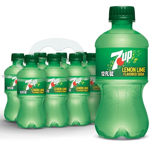 7UP Lemon Lime Soda, 12 Fl Oz Bottles, 8 Pack