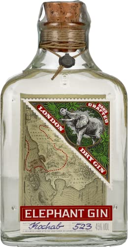 🔥 STARKER PREIS (-33%) Elephant London Dry Gin - Preisgekrönter Premium Gin aus Deutschland - Perfekt für Cocktails und ideal für Gin & Tonic Sundowner - 45% vol., 500ml