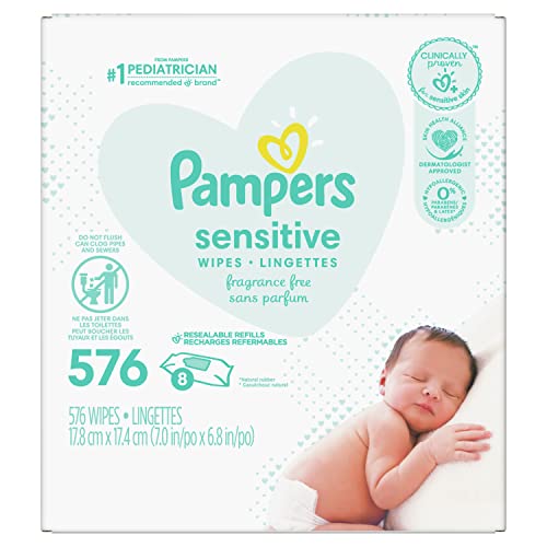 Pampers Sensitive Water Baby Wipes Soft, gentle, non-irritating wipes from a trusted brand that