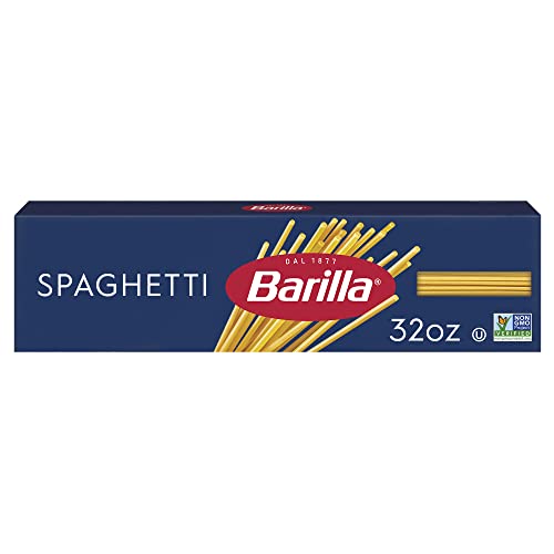 Barilla Spaghetti Pasta, 32 oz. Box - Non-GMO, Made with Durum Wheat Semolina - Kosher Certified