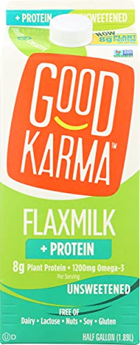 Unsweetened Flaxmilk Protein 64 Ounce 5g Plant Protein 1200mg Omega 3