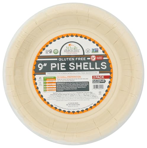 Wholly Wholesome, Pie Shell Gluten Free 9 Inch 2 Count, 14.9 Ounce