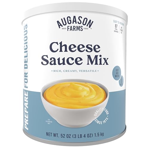 Cheese Sauce Mix Can Emergency Food Supply, 87 Servings, 10 Year Shelf Life - Shelf Stable Cheddar Cheese Powder Canned Food
