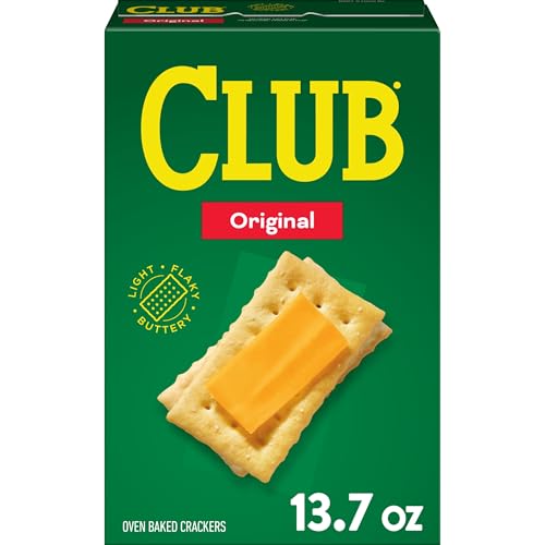 Club Crackers, Snack Crackers, Party Snacks, Original, 13.7oz Box (1 Box)