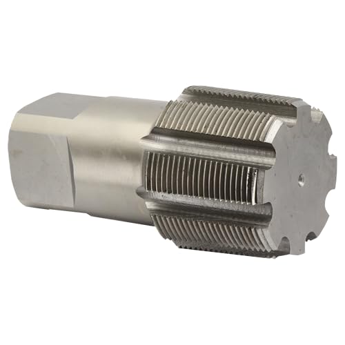 Drill America DWTPT Series Qualtech Carbon Steel Pipe Tap, Uncoated (Bright) Finish, Round with Square End Shank, 3"-8 NPT