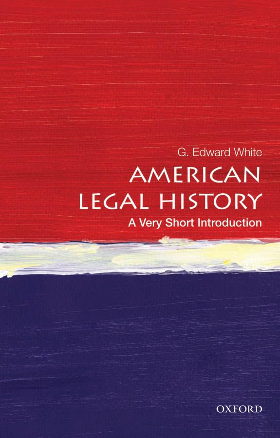 American Legal History (By: G. Edward White) cover