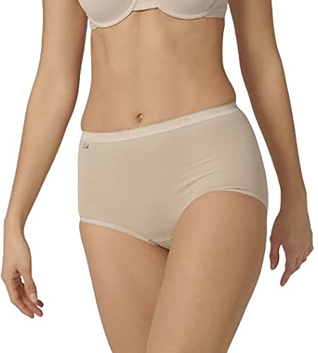 (-12%) Sloggi Damen Unterhose Basic+ Maxi, 4-Pack, 54, Skin