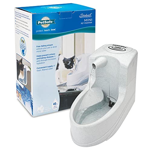 PetSafe Drinkwell Mini Pet Fountain 40 oz for Cats and Small Dogs
