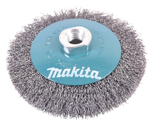 (-37%) Makita D-39849 Kegelbürste Ø 115 mm, gewellt, verzinkter Stahldraht, M14 Gewinde Aufnahme, Drahtbürste zum Entrosten, Entzundern, Aufrauen und Reinigen von Stahl