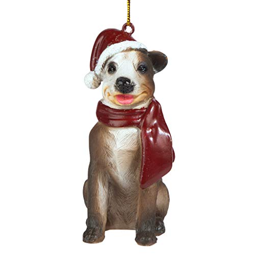 Christmas Ornaments - Xmas Pitbull Holiday Dog Ornaments - Christmas Decorations