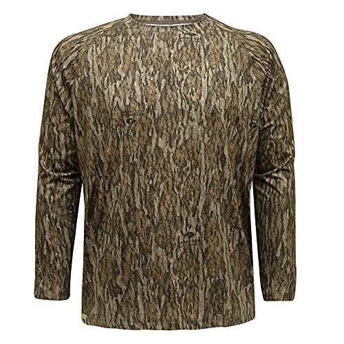 Mossy Oak mens Camo Hunting for Men Long Sleeve Shirt, Bottomland, X-Large US
