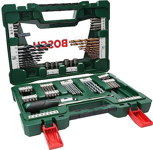 (-53%) Bosch 91tlg. Titanium-Bohrer- und Bit Set V-Line (für Holz, Stein und Metall, inkl. Ratschen-Schraubendreher und Magnetstab, Zubehör Bohr- und Schraubwerkzeuge)