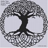 Celtic Tree Cross Stitch Pattern English Edition
