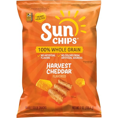 Sunchips Multigrain Snacks Harvest Cheddar, 7 Oz