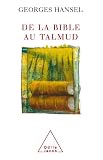 De La Bible Au Talmud Sciences Humaines