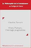 Hilary Putnam Lhritage Pragmatiste Philosophie De La Connaissance