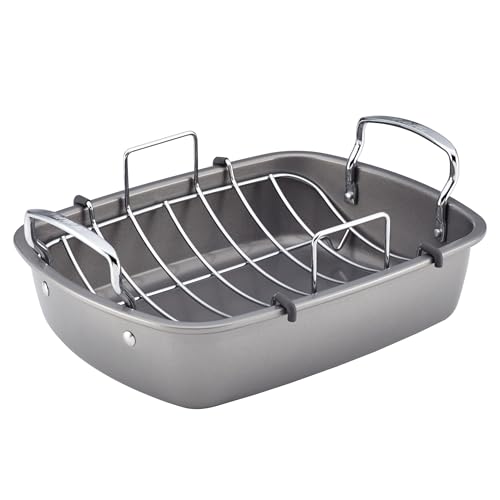 Circulon 56539 Nonstick Roasting Pan with Rack 17x13-Inch