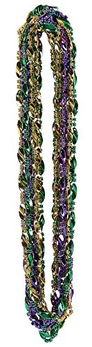 Mardi Gras Swirl Beads