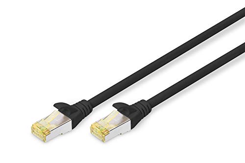 (-42%) DIGITUS LAN Kabel Cat 6A – 10 m – S/FTP Geschirmt – Schwarz