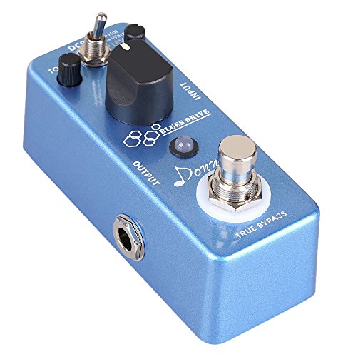 Donner Overdrive Guitar Pedal, Blues Drive Vintage Overdrive Effect Warm/Hot Modes for Pedal Boards Electric Guitar, True Bypass